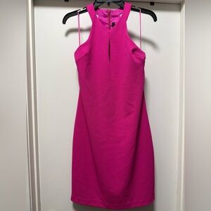$298 MSRP Trina Turk Wanderlust 2 Crepe Halter Dress size 6